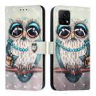 For vivo Y52s / iQOO U3 / Y31s 5G 3D Painting Horizontal Flip Leather Phone Case(Grey Owl) - 2