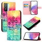 For vivo Y76 5G 3D Painting Horizontal Flip Leather Phone Case(Chasing Dreams) - 1