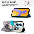 For vivo Y78 Global / Y78+ Global / V29 Lite 3D Painting Horizontal Flip Leather Phone Case(Grey Owl) - 3