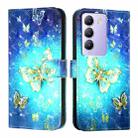 For vivo Y100 5G IDN / Y200e 5G Global 3D Painting Horizontal Flip Leather Phone Case(Golden Butterfly) - 2