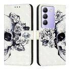 For vivo Y100 5G IDN / Y200e 5G Global 3D Painting Horizontal Flip Leather Phone Case(Skull) - 2