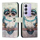 For vivo Y100 5G IDN / Y200e 5G Global 3D Painting Horizontal Flip Leather Phone Case(Grey Owl) - 2