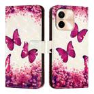 For vivo Y28 4G 3D Painting Horizontal Flip Leather Phone Case(Rose Butterfly) - 2