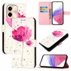 For vivo Y28 4G 3D Painting Horizontal Flip Leather Phone Case(Flower) - 1