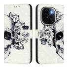 For vivo iQOO Z9s Pro 5G India 3D Painting Horizontal Flip Leather Phone Case(Skull) - 2