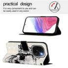 For vivo iQOO Z9s Pro 5G India 3D Painting Horizontal Flip Leather Phone Case(Skull) - 3