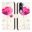 For vivo V40 Lite 5G IDN 3D Painting Horizontal Flip Leather Phone Case(Flower) - 2