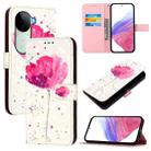 For vivo V40e 5G India 3D Painting Horizontal Flip Leather Phone Case(Flower) - 1