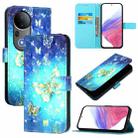 For vivo S20 Pro 3D Painting Horizontal Flip Leather Phone Case(Golden Butterfly) - 1