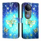 For vivo S20 Pro 3D Painting Horizontal Flip Leather Phone Case(Golden Butterfly) - 2