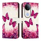 For vivo S20 3D Painting Horizontal Flip Leather Phone Case(Rose Butterfly) - 2