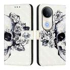 For vivo S20 3D Painting Horizontal Flip Leather Phone Case(Skull) - 2