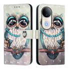 For vivo S20 3D Painting Horizontal Flip Leather Phone Case(Grey Owl) - 2