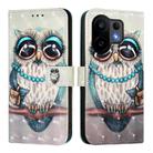 For vivo S30 3D Painting Horizontal Flip Leather Phone Case(Grey Owl) - 2