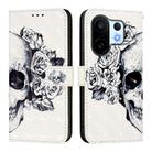 For vivo S30 Pro mini 3D Painting Horizontal Flip Leather Phone Case(Skull) - 2