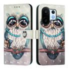 For vivo S30 Pro mini 3D Painting Horizontal Flip Leather Phone Case(Grey Owl) - 2