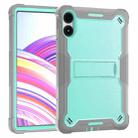 For Xiaomi Redmi Pad Pro 12.1 Shockproof Silicone Hybrid PC Tablet Case with Holder(Mint Green + Grey) - 2