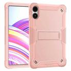 For Xiaomi Redmi Pad Pro 12.1 Shockproof Silicone Hybrid PC Tablet Case with Holder(Rose Gold) - 2