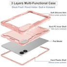 For Xiaomi Redmi Pad Pro 12.1 Shockproof Silicone Hybrid PC Tablet Case with Holder(Rose Gold) - 3