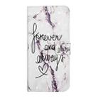 For Samsung Galaxy S25 5G Oil Embossed 3D Drawing Leather Phone Case(Words Marble) - 2