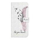 For Samsung Galaxy S25+ 5G Oil Embossed 3D Drawing Leather Phone Case(Feather) - 2