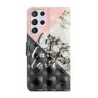 For Samsung Galaxy S25 Ultra 5G Oil Embossed 3D Drawing Leather Phone Case(Stitching Marble) - 3