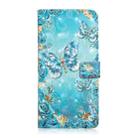 For Samsung Galaxy S25 Ultra 5G Oil Embossed 3D Drawing Leather Phone Case(Blue Butterflies) - 2