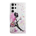 For Samsung Galaxy S25 Ultra 5G Oil Embossed 3D Drawing Leather Phone Case(Flower Fairy) - 3
