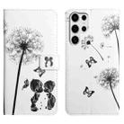 For Samsung Galaxy S25 Ultra 5G Oil Embossed 3D Drawing Leather Phone Case(Couple Dandelion) - 1