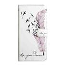 For Samsung Galaxy S25 Ultra 5G Oil Embossed 3D Drawing Leather Phone Case(Feather) - 2