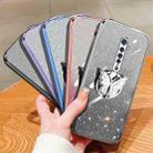 For OPPO Reno2 Plated Gradient Glitter Butterfly Holder TPU Phone Case(Silver) - 2