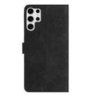 For Samsung Galaxy S25 Ultra 5G Flower Embossing Pattern Leather Phone Case(Black) - 3