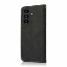 For Samsung Galaxy S24 FE 5G Dual-color Stitching Leather Phone Case(Black Rose Gold) - 3