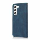 For Samsung Galaxy S25 5G Dual-color Stitching Leather Phone Case(Blue Green) - 3