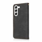 For Samsung Galaxy S25 5G Dual-color Stitching Leather Phone Case(Black Brown) - 3