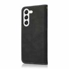 For Samsung Galaxy S25 5G Dual-color Stitching Leather Phone Case(Black Rose Gold) - 3