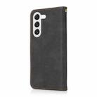 For Samsung Galaxy S25+ 5G Dual-color Stitching Leather Phone Case(Black Brown) - 3