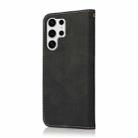 For Samsung Galaxy S25 Ultra 5G Dual-color Stitching Leather Phone Case(Black Rose Gold) - 3