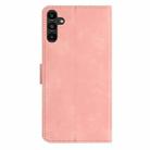 For Samsung Galaxy S24 FE 5G Seven Butterflies Embossed Leather Phone Case(Pink) - 3
