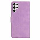 For Samsung Galaxy S25 Ultra 5G Seven Butterflies Embossed Leather Phone Case(Purple) - 3