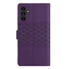 For Samsung Galaxy S24 FE 5G Diamond Embossed Skin Feel Leather Phone Case(Purple) - 3