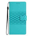 For Samsung Galaxy S24 FE 5G Diamond Embossed Skin Feel Leather Phone Case(Blue) - 2