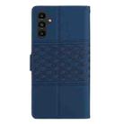 For Samsung Galaxy S24 FE 5G Diamond Embossed Skin Feel Leather Phone Case(Dark Blue) - 3