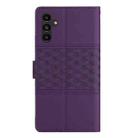For Samsung Galaxy S25 5G Diamond Embossed Skin Feel Leather Phone Case(Purple) - 3