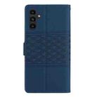 For Samsung Galaxy S25 5G Diamond Embossed Skin Feel Leather Phone Case(Dark Blue) - 3