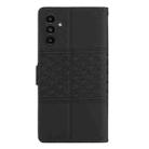 For Samsung Galaxy S25 5G Diamond Embossed Skin Feel Leather Phone Case(Black) - 3