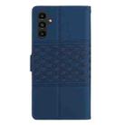 For Samsung Galaxy S25+ 5G Diamond Embossed Skin Feel Leather Phone Case(Dark Blue) - 3