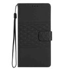 For Samsung Galaxy S25+ 5G Diamond Embossed Skin Feel Leather Phone Case(Black) - 2