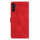 For Samsung Galaxy S25+ 5G Flower Butterfly Embossing Pattern Leather Phone Case(Red) - 3