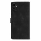 For Samsung Galaxy S25+ 5G Flower Butterfly Embossing Pattern Leather Phone Case(Black) - 3